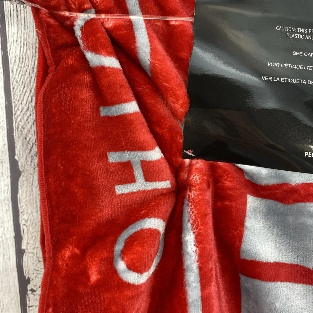 Ohio State Plush Throw Blanket 60x70 Premium Super Soft Double Sided NCAA Big 10